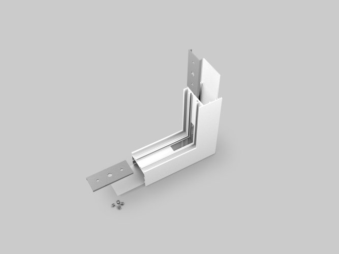 Úchyty, spojky, závěsný materiál - VARIO30-02 rohová spojka bent 270 st bílá, V4710001s - foto 1