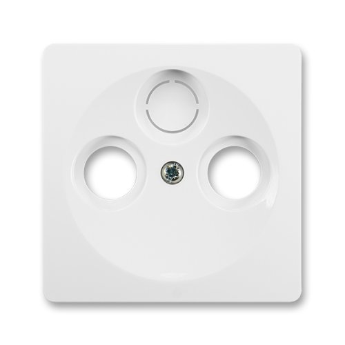 Nábytkové zásuvky, vypinače - Kryt zásuvky televizní, rozhlasové a satelitní, jasně bílá - foto 1