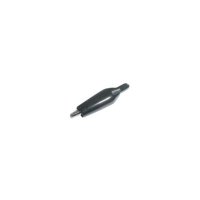 Vše pro měření, testování - Krokosvorka malá s bužírkou černá, L=40mm