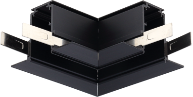 Podomítkový / sádrokartonový systém MAG R20 - Zapuštěný roh pro magnetický systém, černý , OP5414