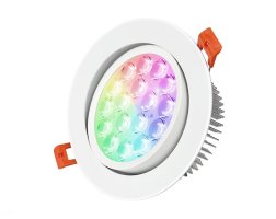 Vestavné svítidla - 9W stropní svítidlo downlight RGB+CCT, RF 2.4GHz, FUT062, Mi-Light