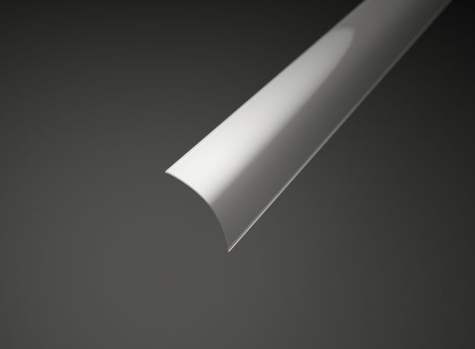 Difuzory a koncovky - Difuzor pro profil CORNER 2 kulatý, čirý, LP202-TRANC - foto 1