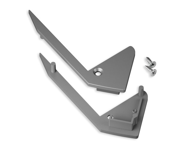 Difuzory a koncovky - Koncovka pro profil UP-BOLD12, stříbrná, J4999940 - foto 1