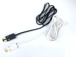 Konektivní systémy TRACK - Napájecí konektor k liště TRACK25 s izolovaným kabelem 1m 2x0,75m, 8A, bílý