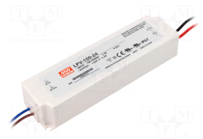 Napájecí zdroje 24V - 100W napájecí zdroj Meanwell, LPV-100-24, 24V, IP67