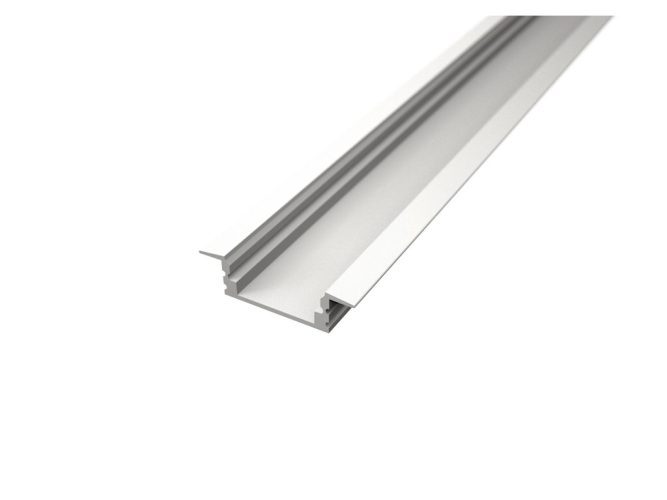 Vestavné profily - Hliníkový LED profil RECESSED 1, zapuštěný, bílý - foto 1