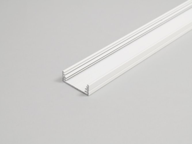 Přisazené profily - Hliníkový přisazený profil WIDE24 bílý - foto 1