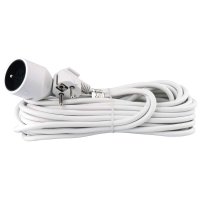 Prodlužovací šňůry, bubny, rozbočky - Prodlužovací kabel spojka 10m, bílý
