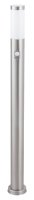 Sloupková - Venkovní sloupek Rabalux 8268 Inox torch s PIR, E27 max 60W, IP44