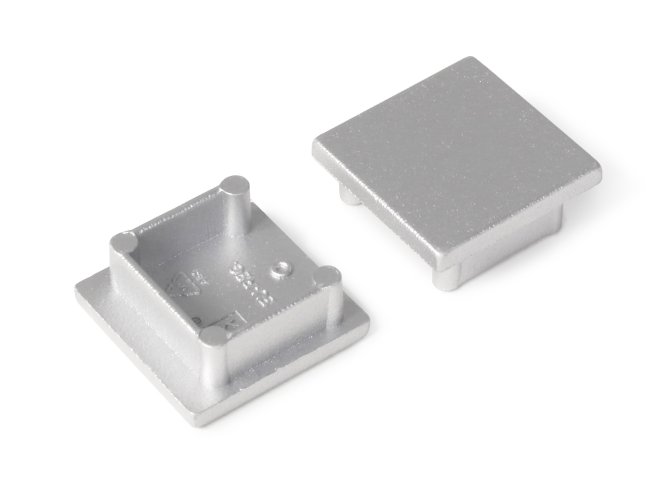 Difuzory a koncovky - Koncovka přisazeného profilu SMART16 stříbrná, F1990040 - foto 1