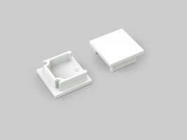 Difuzory a koncovky - Koncovka přisazeného profilu SMART16 bílá, F1999901