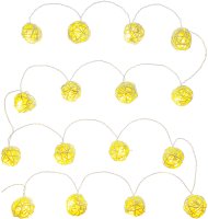 Vánoční řetězy, závěsy a stromky - Přírodní koule RXL 248, 16x WW, TM RETLUX, IP20