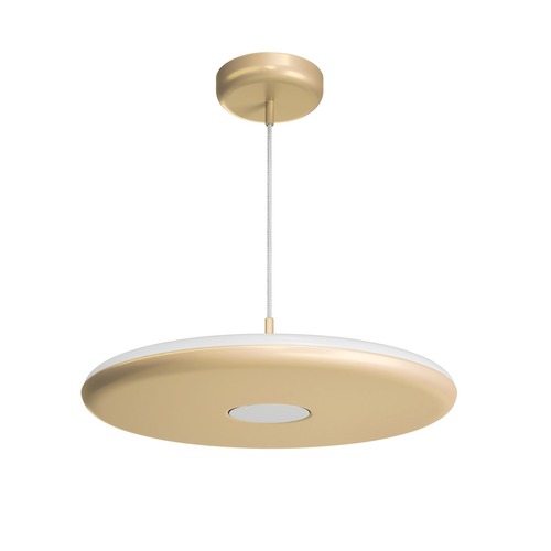 Kruhová - OS ZET60090 ZETA ST2 PF závěsné plastové svítidlo zlatá / bílá IP40 3000 K 38W LED - OSMONT - foto 1