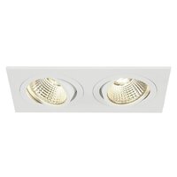 Hranatá - LA 113891 NEW TRIA II LED čtvercová bílá 230V/350mA COB LED 14W 38° 2700K - BIG WHITE (SLV)
