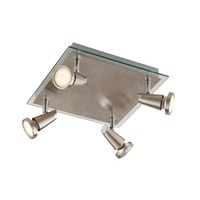 Bodová - FAN SPOT-MIAMI PL4 Spotové svítidlo SPOT LED MIAMI chrom/nikl 4xGU10 LED 5 W 400 LM 2700 K 26x26x14,5 cm - FANEUROPE