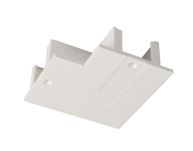 Lišty a příslušenství IVELA - IMPR 710091 Deko-Light kolejnicový systém 3-fázový 230V D Line krycí panel 90°-spojka bílá RAL 9016 77,6 mm - foto 1