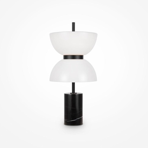 Stolní lampy dekorační - M MOD178TL-L11B3K Stolní lampa Kyoto 3000K 11W teplá bílá černý kov mramor - MAYTONI - foto 1