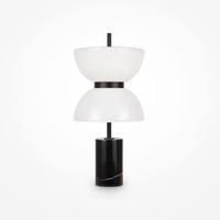 Stolní lampy dekorační - M MOD178TL-L11B3K Stolní lampa Kyoto 3000K 11W teplá bílá černý kov mramor - MAYTONI