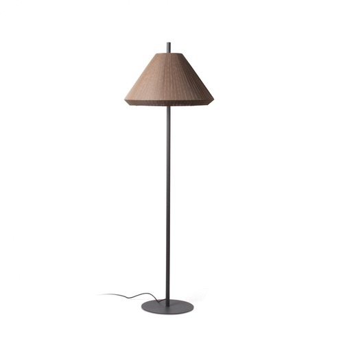 Sloupková - FARO 71569-06 SAIGON šedá/hnědá stojací lampa 2M T70 - FARO - foto 1