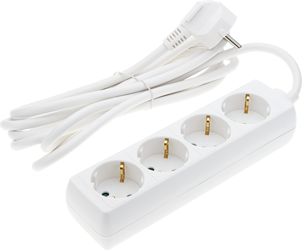 Zásuvky a adaptéry - Napájecí lišta 4 zásuvky - foto 1