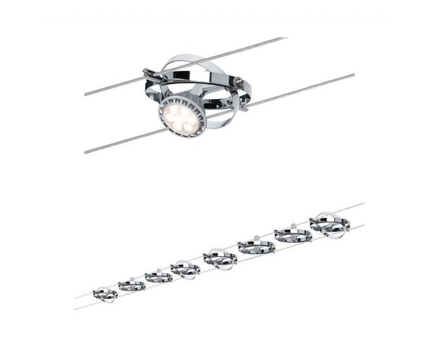 Sady - P 94153 Lankový systém Cardan matný chrom 8x 10W GU5,3 12V - PAULMANN - foto 1