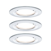 Koupelnová - P 93499 Vestavné svítidlo LED Nova kruhové 3x6,5W chrom nevýklopné 3-krokové-stmívatelné - PAULMANN