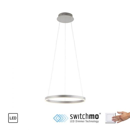 Kruhová - LD 15393-95 RITUS LED závěsné svítidlo hliník kruhové, pr.40cm, stmívatelné, Switchmo, teplá bílá krokově stmívatelné 3000K - LEUCHTEN DIREKT / JUST LIGHT - foto 1