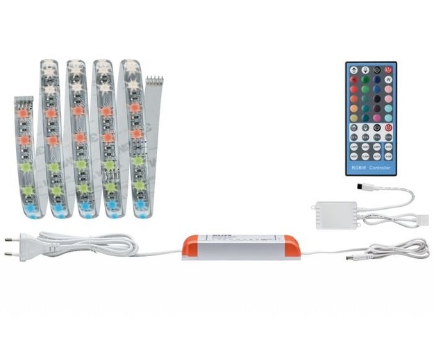 Dekorační - P 70627 MaxLED RGBW - základní sada izolovaná 1,5m 18W, funkce výměny barev - PAULMANN - foto 1