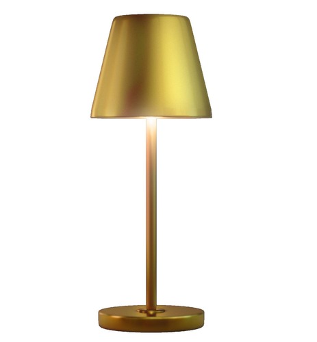 Na stůl - CEN LMO-023330 Nabíjecí stmívatelné LED svítidlo LUME zlaté 2W 3000K IP54 USB  - CENTURY - foto 1