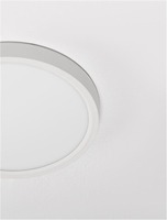 Kruhová - NV 9060186 Stropní svítidlo DIXIE LED stropní svítidlo bílá 18W 3000K/4000K/6500K D220 H25 - NOVA LUCE