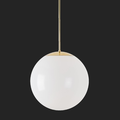 Nouzové osvětlení - OS ISI72129 ISIS P3 PM HP závěsné plastové svítidlo mosaz leštěná / bílá IP40 3000 K 52W LED nouzové kombinované 3 h (původní kód OS 72129) - OSMONT - foto 1