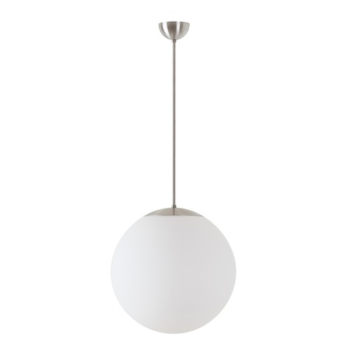 Koule - OS ADR60124 ADRIA P3 závěsné skleněné svítidlo kartáčovaná nerez / bílá IP40 3000 K 27W LED - OSMONT - foto 1