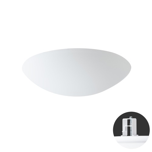 Koupelnová - OS AUR68609 AURA V11 stropní/nástěnné skleněné polovestavné svítidlo bílá IP44 4000 K 17W LED DALI - OSMONT - foto 1
