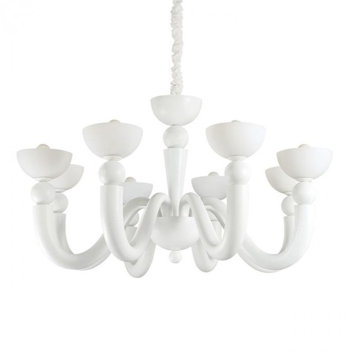 Dekorativní - ILUX 094007 Závěsné svítidlo Ideal Lux Bon Bon SP8 bianco 094007 bílé 95,5cm   - IDEALLUX - foto 1
