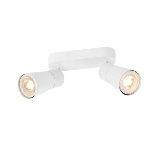 Bodová - LA 1008367 PURI 2.0 Cone nástěnné a stropní svítidlo pro povrchovou montáž, dlouhé, 2 x max. 6W GU10, bílé - BIG WHITE (SLV) - foto 1
