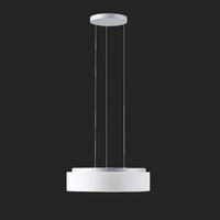 Kruhová - OS ERI67905 ERIS LE4 závěsné skleněné svítidlo stříbrná / bílá IP40 4000 K 35W LED DALI (původní kód OS 67905) - OSMONT