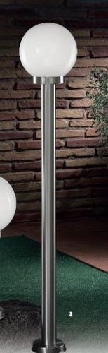 Sloupková - OR AL 11-1102/1 Venkovní sloupkové svítidlo 1xE27, IP44, nerez, výška 100cm - ORION - foto 1