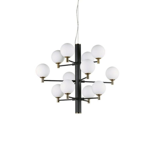 Vícečetná - ILUX 197319 Závěsné svítidlo Ideal Lux Copernico SP12 nero 197319 černé 71cm - IDEALLUX - foto 1