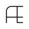 Dekorativní - AR 1201AE00A Alphabet of Light - velké písmeno AE - ARTEMIDE
