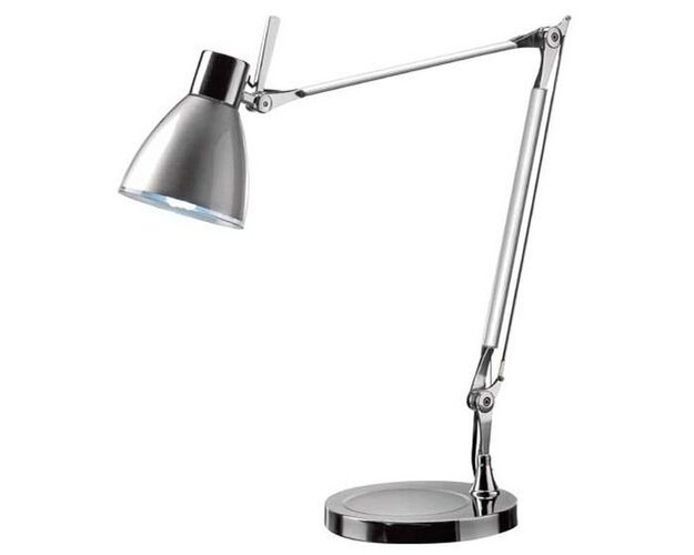Stolní lampy pracovní - PANIT TAV423 Stolní svítidlo MIDA stolní hliník chrom 230V E27 15W - PAN INTERN. - foto 1