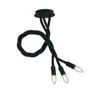 Dekorativní - FAN I-LOVER-3-NERO Stropní svítidlo Lover, černé, 3 x E14, 15 x 15 x 100 cm - FANEUROPE