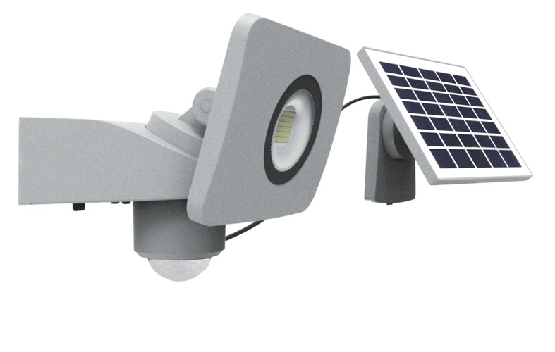Reflektory - CEN SHSOLS-109540 REFLEKTOR LED SHUTTLE SLIM SOLÁRNÍ PANNEL SEPARÁTNĚ s kabelem 10W 4000K 1000Lm 120d 150x168x189mm IP65  - CENTURY - foto 1