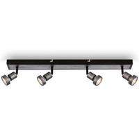 Bodová - BRI 2927044 LED bodové svítidlo, 64 cm, 4x GU10, 4,9 W, 460 lm, antická stříbrná (starý kód: BRI 2927-044) - BRILONER