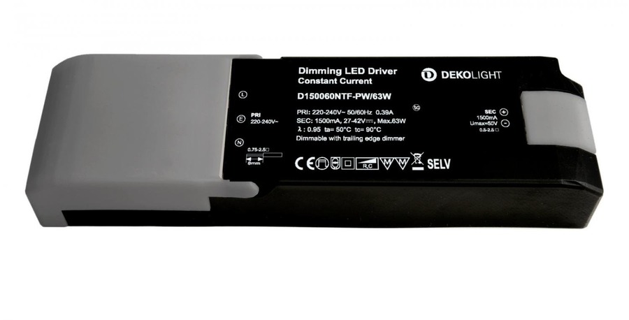 Stabilizovaný proud - IMPR 862259 Deko-Light napájení (CC, DC) stmívatelné, QUICK, CC, 1500mA, 27-42V, 60W, konstantní proud - foto 1