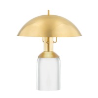 Stolní lampy dekorační - HVLG L1512-AGB-CEX VÝPRODEJ VZORKU - Stolní lampa BAYSIDE ocel staromosaz E27 1x75W - HUDSON VALLEY