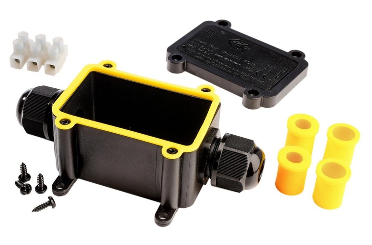 Příslušenství - IMPR 930712 Deko-Light Outdoor 2-násobný-rozbočovač hranatý kabel 5-12mm, 0.5-2,5mm², 450V AC/24A, T - LIGHT IMPRESSIONS - foto 1