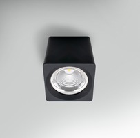 Downlight - CEN QBNE-1511230 Stropní svítidlo LED QUBE ČERNÉ 131x131x133mm 25W 230V 3000K 45d IP20 - CENTURY