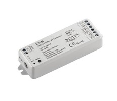 Ovladače a stmívače pro jednobarevné LED pásky - FAN RF-RICEVITORE-5CH Přijímač RF 2,4 GHz, 15,5 A 12–24 V, výstup 5 ch x 3 A (5 x 36–72 W), 11,4 x 3,8 x 2 cm - FANEUROPE