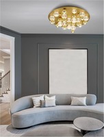 Dekorativní - NV 9695700 Stropní svítidlo BRILLE zlatý hliník a sklo LED 86W 230V 3200K IP20 stmívatelné - NOVA LUCE