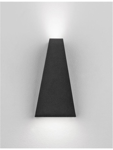 Nástěnná - NV 9202262 Venkovní nástěnné svítidlo MILEY černý hliník čiré sklo LED 7W 3000K IP54 200-240V IP54 světlo nahoru a dolů - NOVA LUCE - foto 1